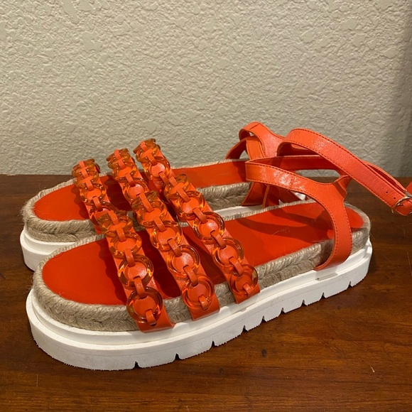 3.1 Phillip Lim Noa Platform Sandals size 40 Cruz Ring Platform watermelon red - Picture 10 of 11